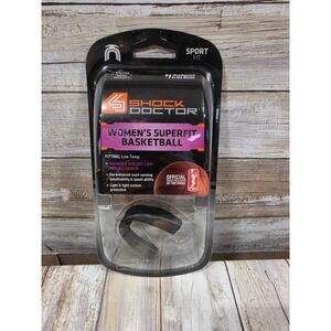 Shock Doctor Womens Age 10+ Superfit Basketball Mouthguard Black WNBA Sport Fit